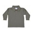 Kids Classic Long Sleeve Polo in Olive