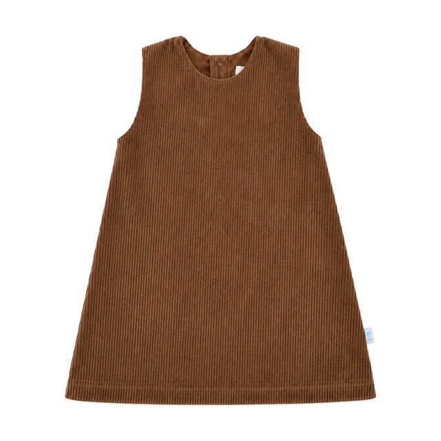 Baby Gigi Corduroy Dress in Chestnut