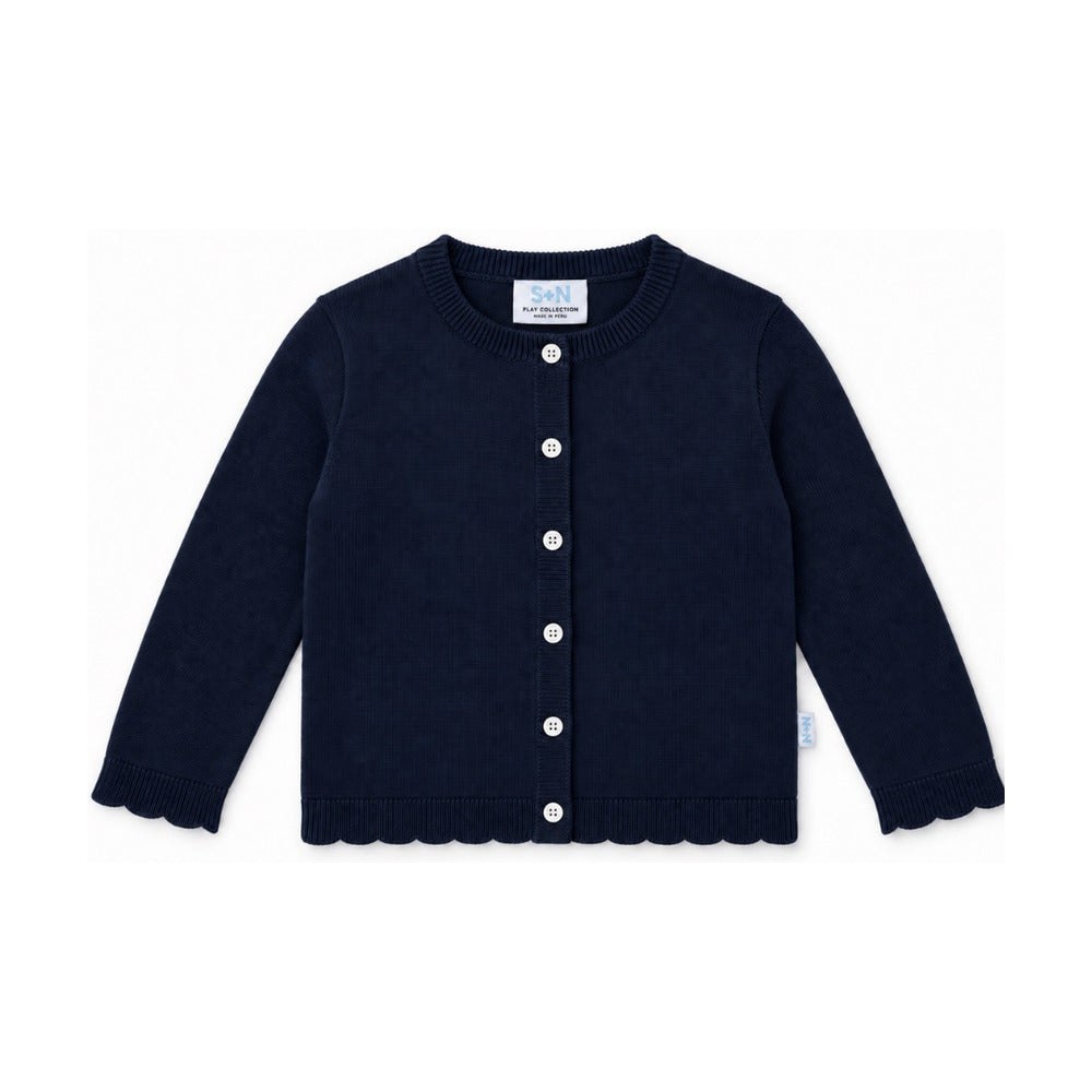 Kids Lucy Cardigan in Navy