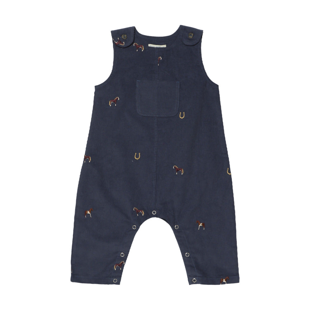 Baby Noah Jumper - Navy Horse Embroidery