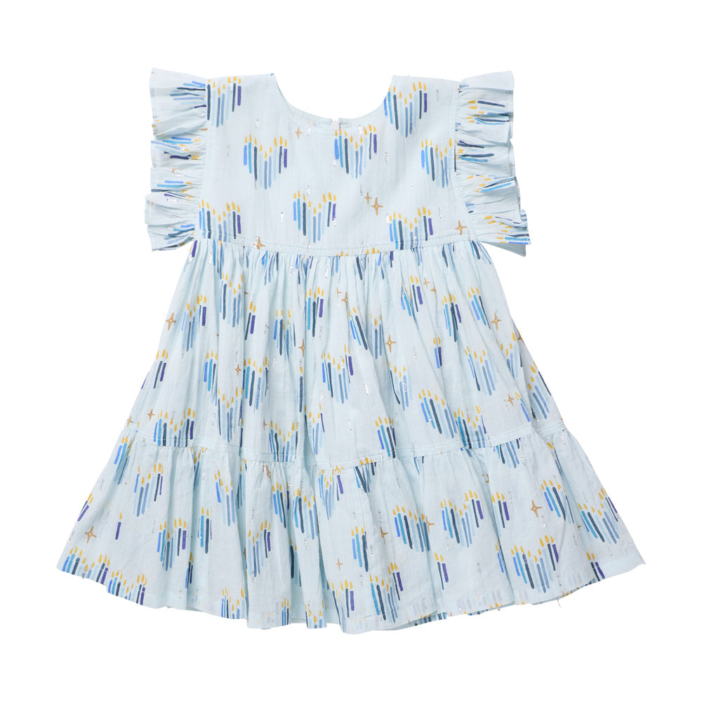 Kit Dress - Menorah Hearts