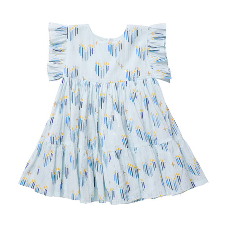 Kit Dress - Menorah Hearts