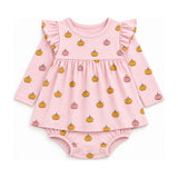 Baby Classic Ruffle Dress in Petite Pumpkin Toss