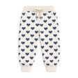 Baby Crew French Terry Jogger in Bold Hearts Navy