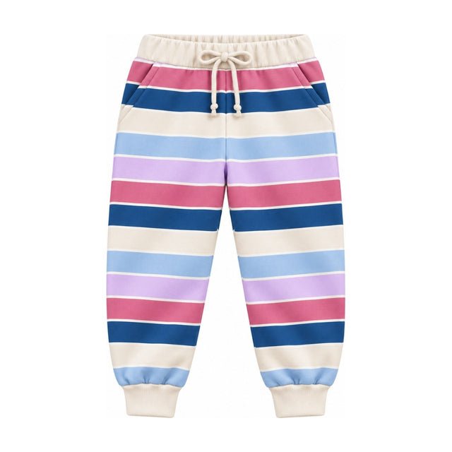 Baby Crew French Terry Jogger in Candy Stripe