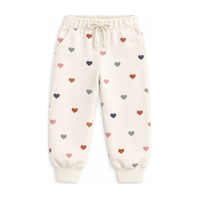 Baby Crew French Terry Jogger in Heirloom Hearts