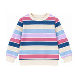 Baby Crew French Terry Sweatshirt in Candy Stripe