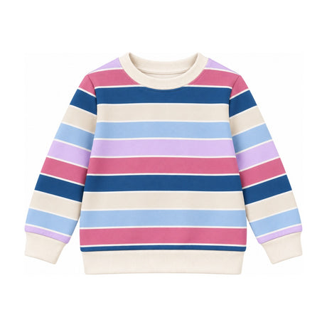 Baby Crew French Terry Sweatshirt in Candy Stripe