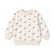 Baby Crew French Terry Sweatshirt in Lavender Unicorn