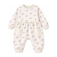 Baby "Pocket" French Terry Romper in Lavender Unicorn