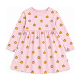 Kids Classic Long Sleeve Dress in Petite Pumpkin Toss