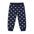 Kids Crew French Terry Jogger in Navy/White Dino