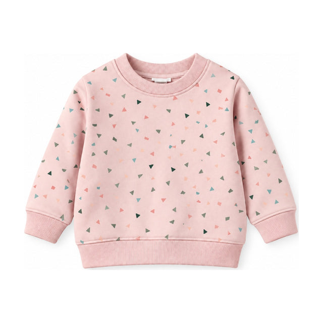 Kids Crew French Terry Sweatshirt in Blush Confetti