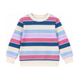 Kids Crew French Terry Sweatshirt in Candy Stripe
