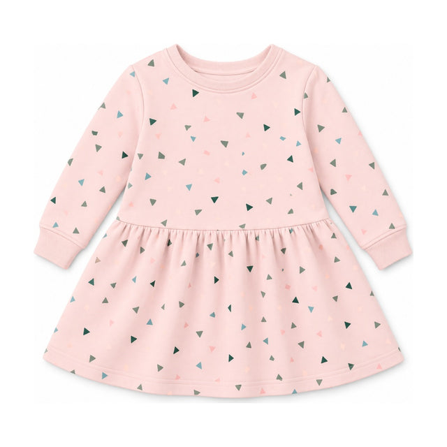 Kids Faye French Terry Dress in Blush Confetti