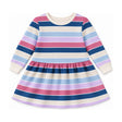 Kids Faye French Terry Sweatshirt Dress in Candy Stripe