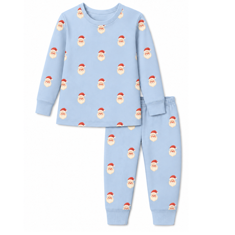 Sweet Santa Pajama Set in Vintage Blue - Sammy and Nat - Sammy+Nat store