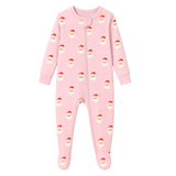Sweet Santa Zipper Romper in Vintage Pink - Sammy and Nat - Sammy+Nat store