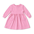 Baby Heart French Terry Dress in Sweetheart Rosa - Sammy + Nat - Sammy+Nat store