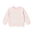 Kids Crew French Terry Sweatshirt in Blush Confetti - Sammy + Nat - Sammy+Nat store