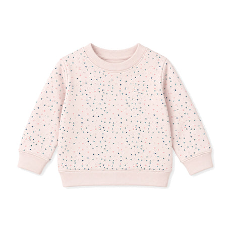 Kids Crew French Terry Sweatshirt in Blush Confetti - Sammy + Nat - Sammy+Nat store