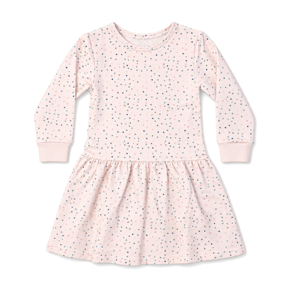 Kids Faye French Terry Dress in Blush Confetti - Sammy + Nat - Sammy+Nat store