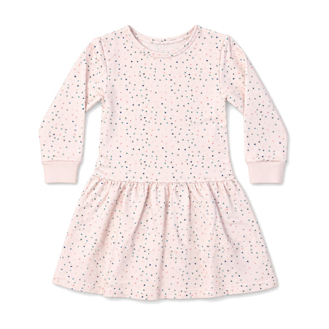 Kids Faye French Terry Dress in Blush Confetti - Sammy + Nat - Sammy+Nat store