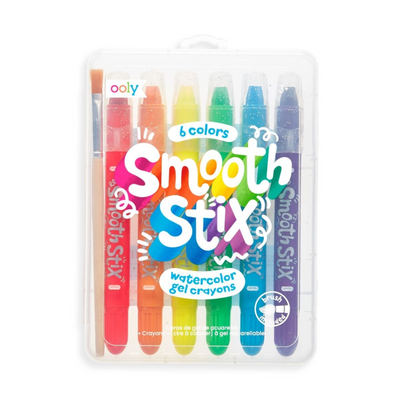 Smooth Stix Watercolor Gel Crayons - 6 Pack