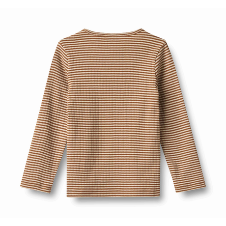 Stig Long Sleeve Shirt in Warm Hazel Stripe
