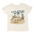 Surf Safari Short Sleeve Tee in Natural front