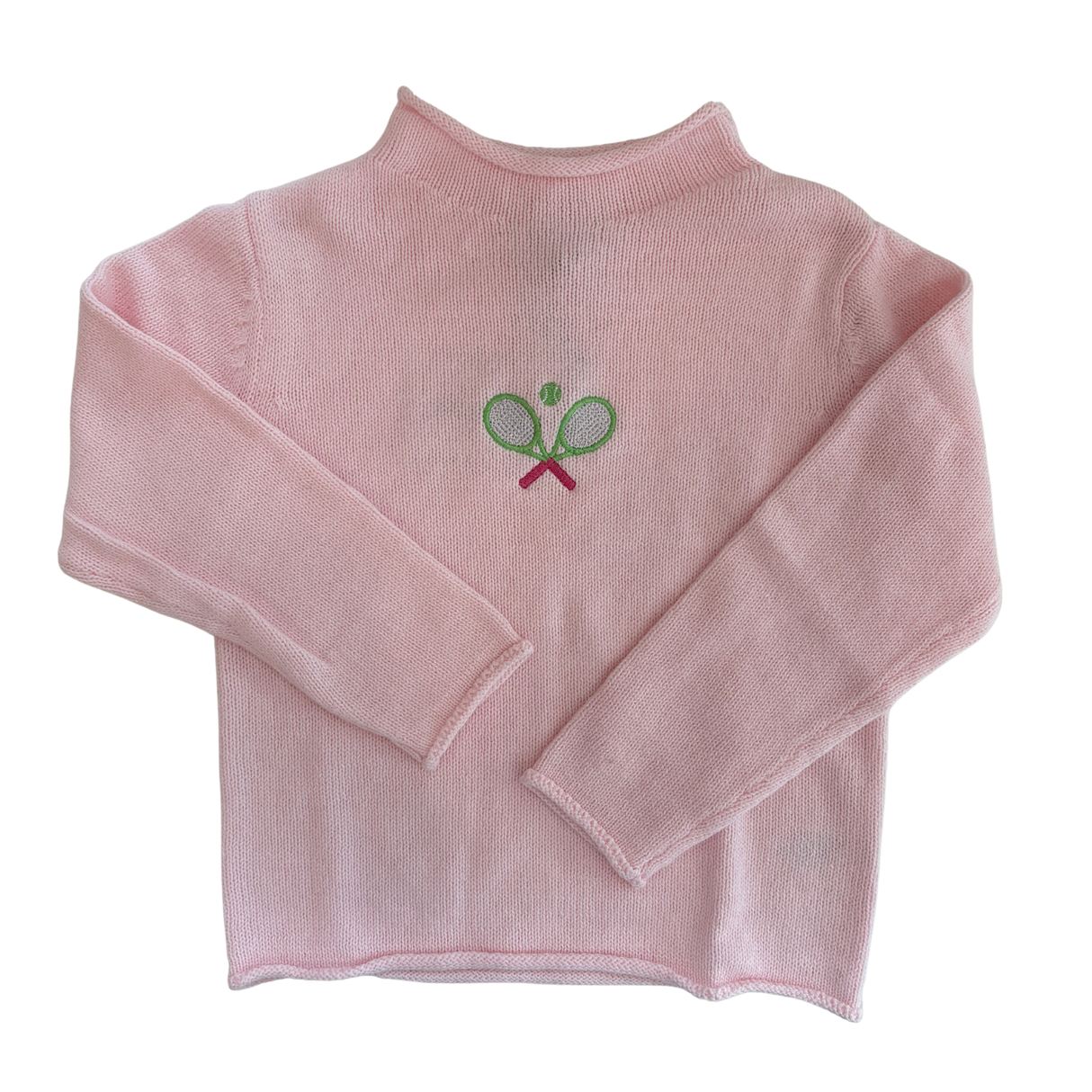 Tennis Rollneck Sweater in Pink