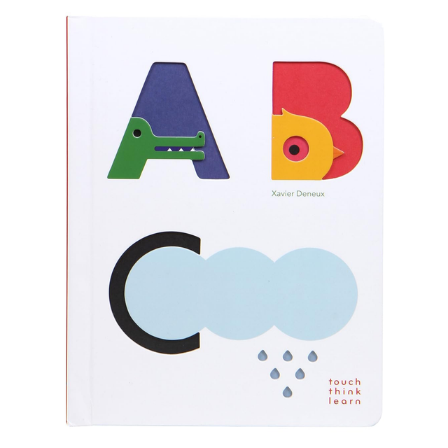 ABC book on white background