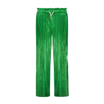 Paris Trouser in Metallic Green front