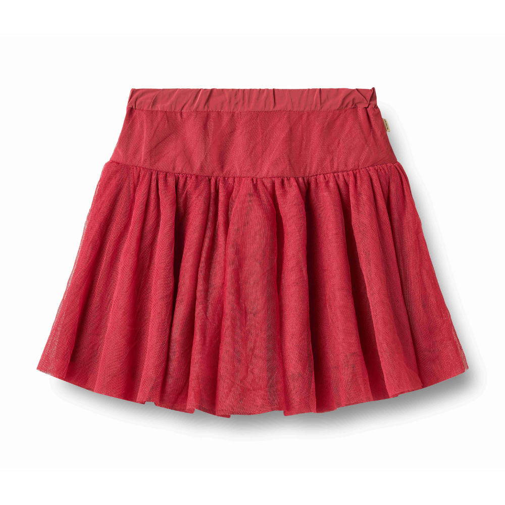 Tulle Skirt in Red Cherry
