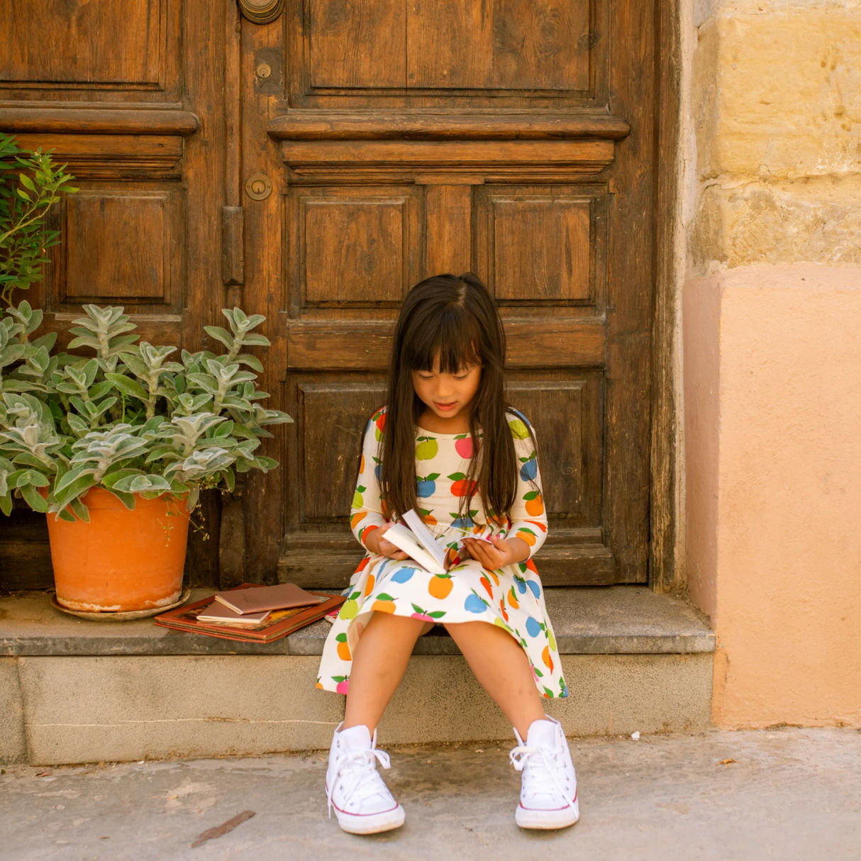 Twirl Dress in Apples