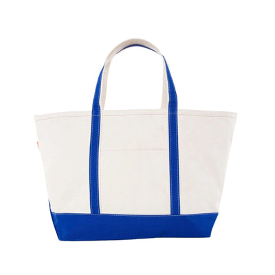 large blue tote