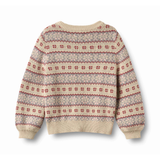 Vikki Jacquard Cardigan in Off White