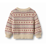Vikki Jacquard Cardigan in Off White