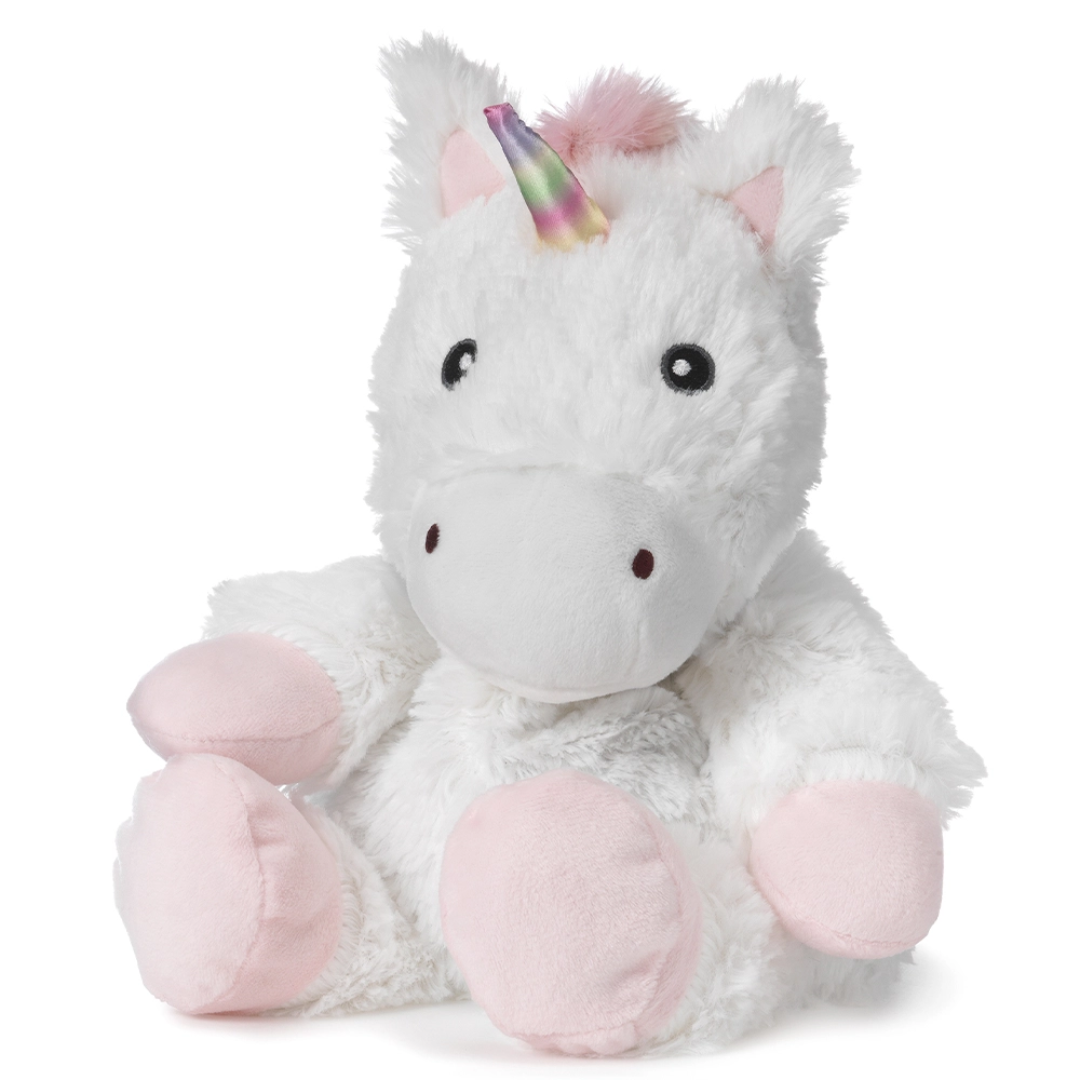White Unicorn Warmies front