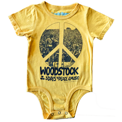 Woodstock Short Sleeve Onesie in Sunset
