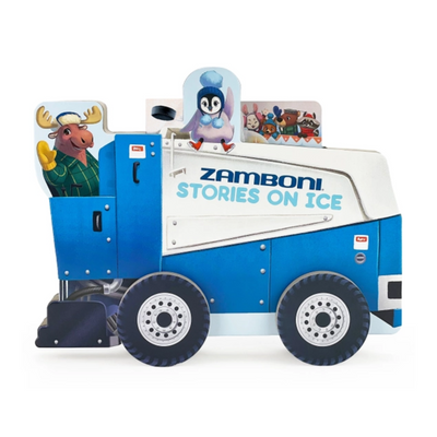 Zamboni 3-Book Sports Gift Set with Real Rolling Wheels Book