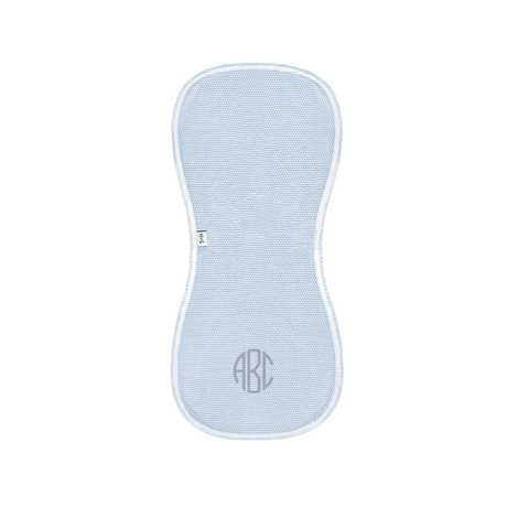 Popcorn Baby Burp Cloth in Light Blue