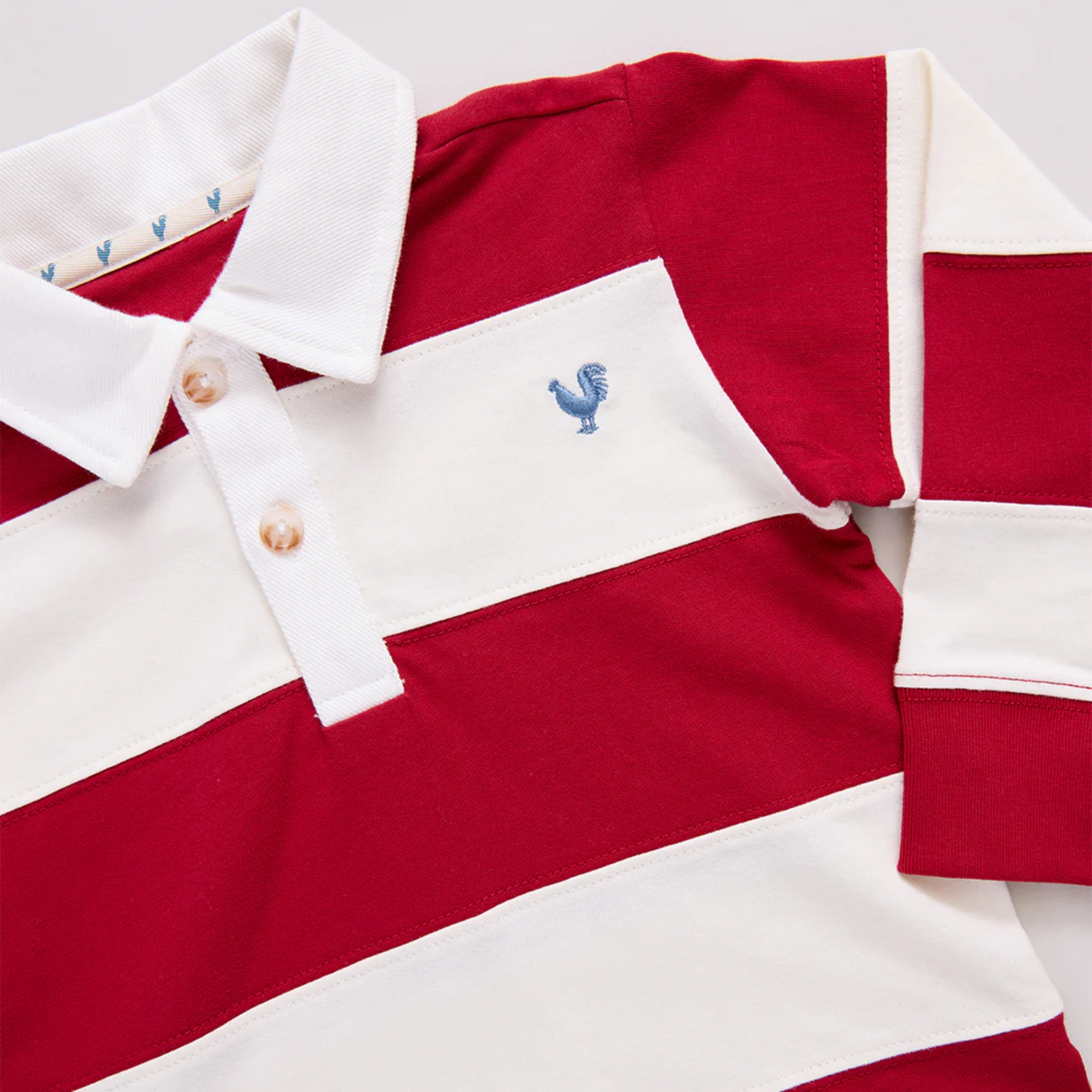 Albert Rugby Shirt - Red & White