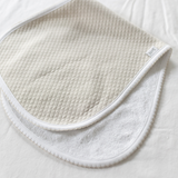 Diamond Baby Burp Cloth in Grey