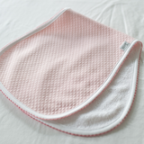 Diamond Baby Burp Cloth in Pink/Rosewood