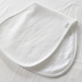 Diamond Baby Burp Cloth in White