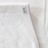 Terry/Picot Baby Burp Cloth in Lavender