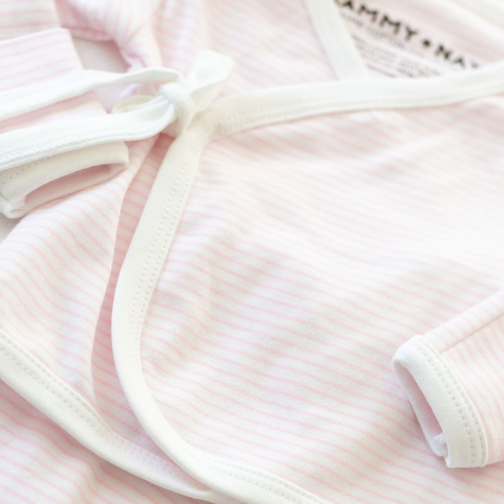 Classic Stripe Take Me Home Set in Pink details 2