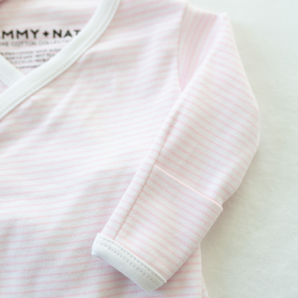 Classic Stripe Take Me Home Set in Pink details 3