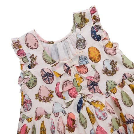 Eloise Ruffle Dress - Multi Eggs